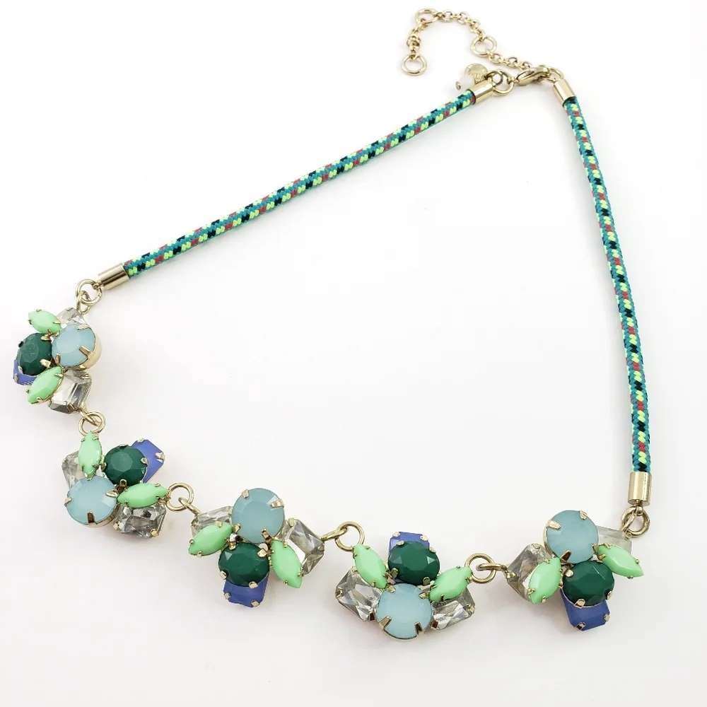 Crewcuts Statement Necklace Cording + Rhinestones